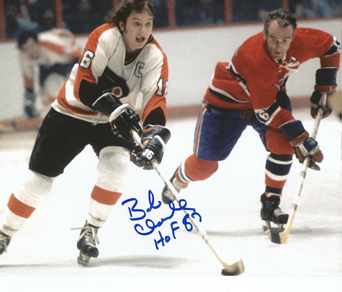 Bobby Clarke Autographed Signed 8x10 Photo Poster painting ( Flyers HOF ) REPRINT