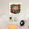 Christmas Wooden Sign-11CT Stamped Cross Stitch 50*50cm/19.69*19.69in tapestrymarket