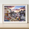 Seaside Town-11CT Stamped Cross Stitch-40*50cm