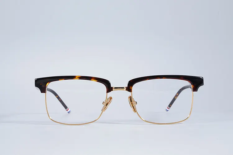 Spectacles Half Frame New York Thom Brand Designer Half Frame Glasses for Men Women Square ...