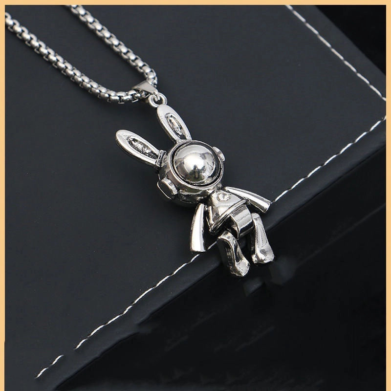 Hip-Hop Vintage Style Animal Letter Alloy Titanium Steel Plating Men’s Pendant Necklace Men Pendant Necklaces