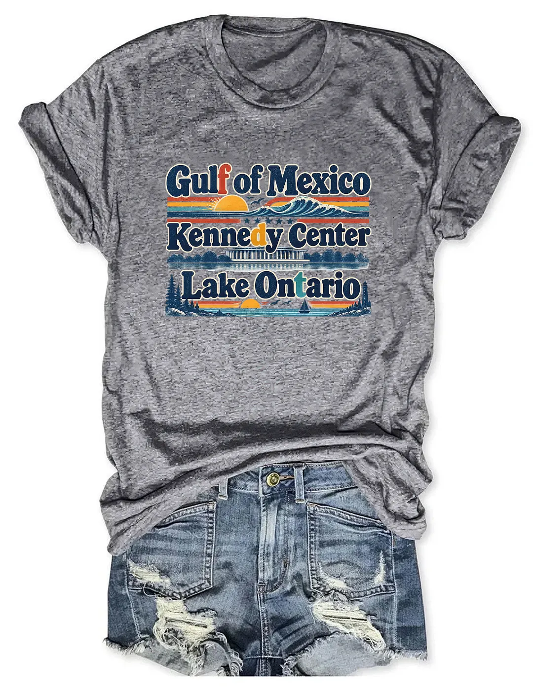 Gulf Of Mexico Kennedy Center Lake Ontario T-shirt