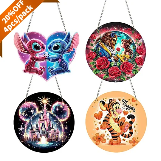 Acrylic Special Shape Bounce Bear Rhinestone Diamond Art Pendants for Art Crafts