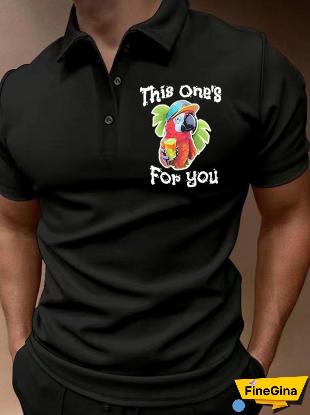 Men's This One's For You Printed POLO Shirt