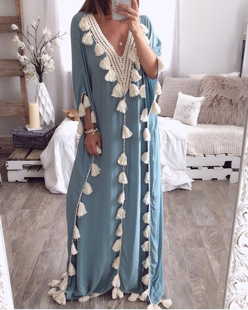 Strapless Robe With Pocke