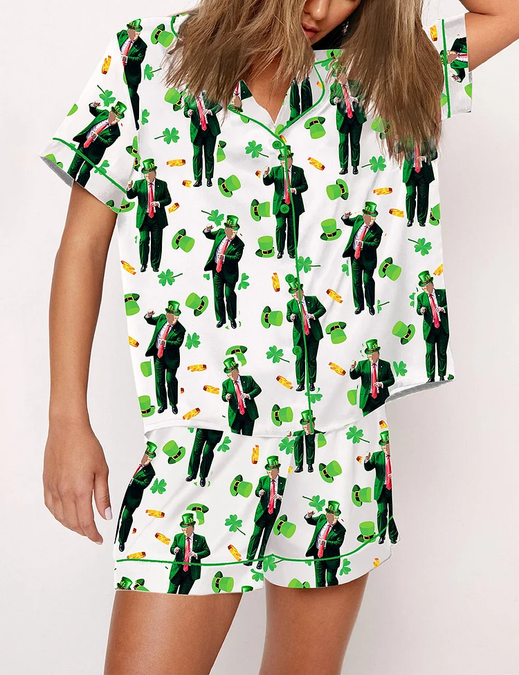 Women's Make St Patrick's Day Great Again Pajama Set