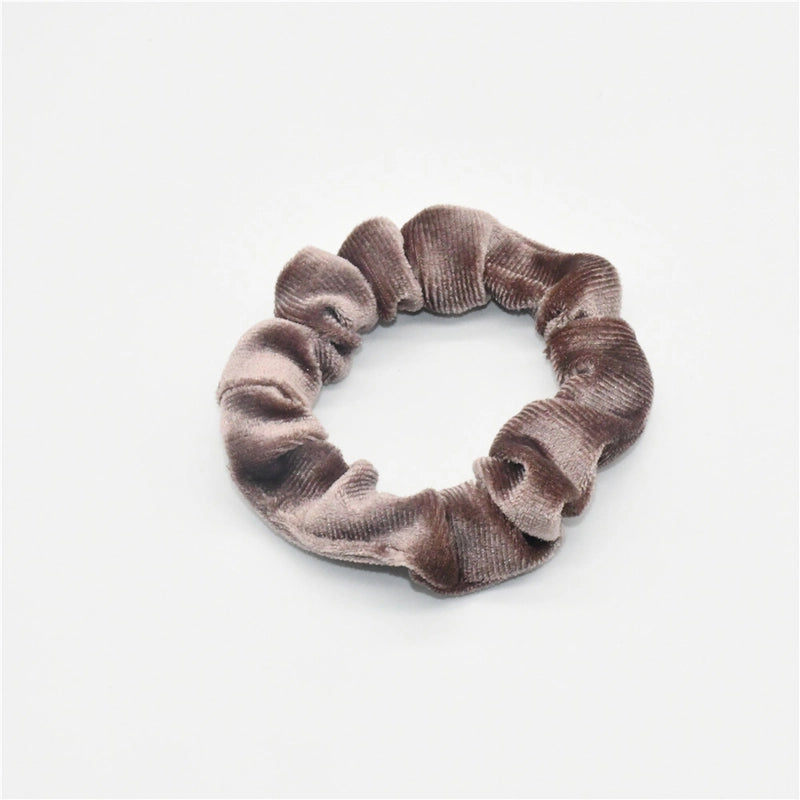 Retro Velvet Small Circle Sweet Color Hair Rope Korean Velvet High Elastic Simple Cute Small Intestinal Circle