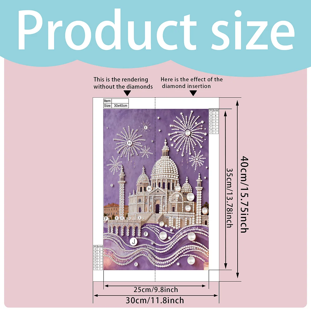 Building DIY Pearl Painting Art Kits Pearl Gem Paintings Picture Arts Craft 30x40cm for Adults Beginners Home Wall Decor No Frame