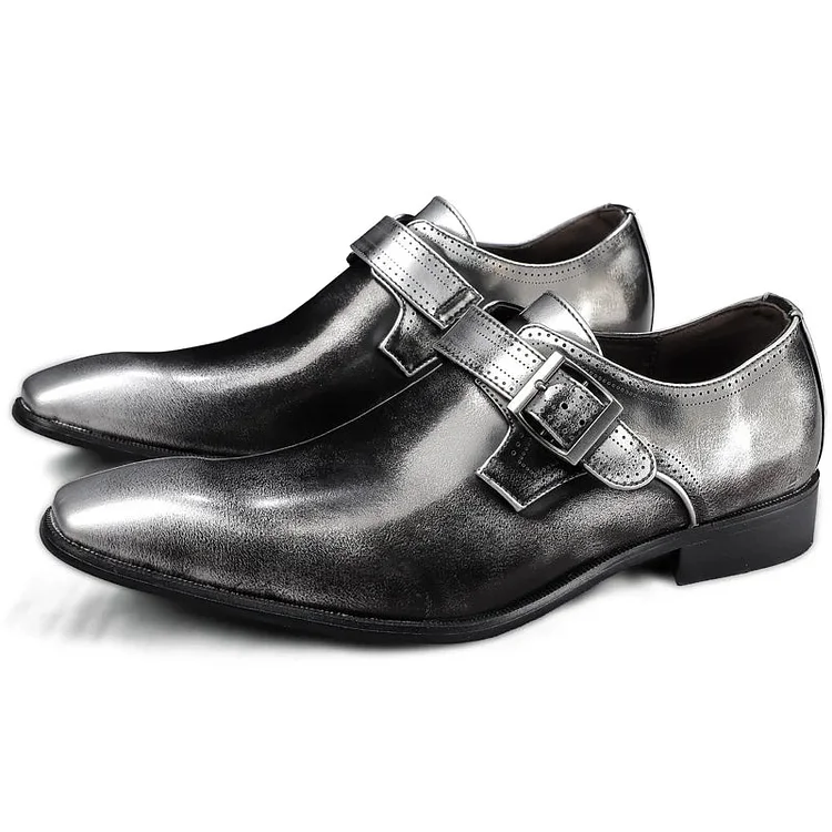 The Bellagio – Burnished Monk Strap Dress Shoe