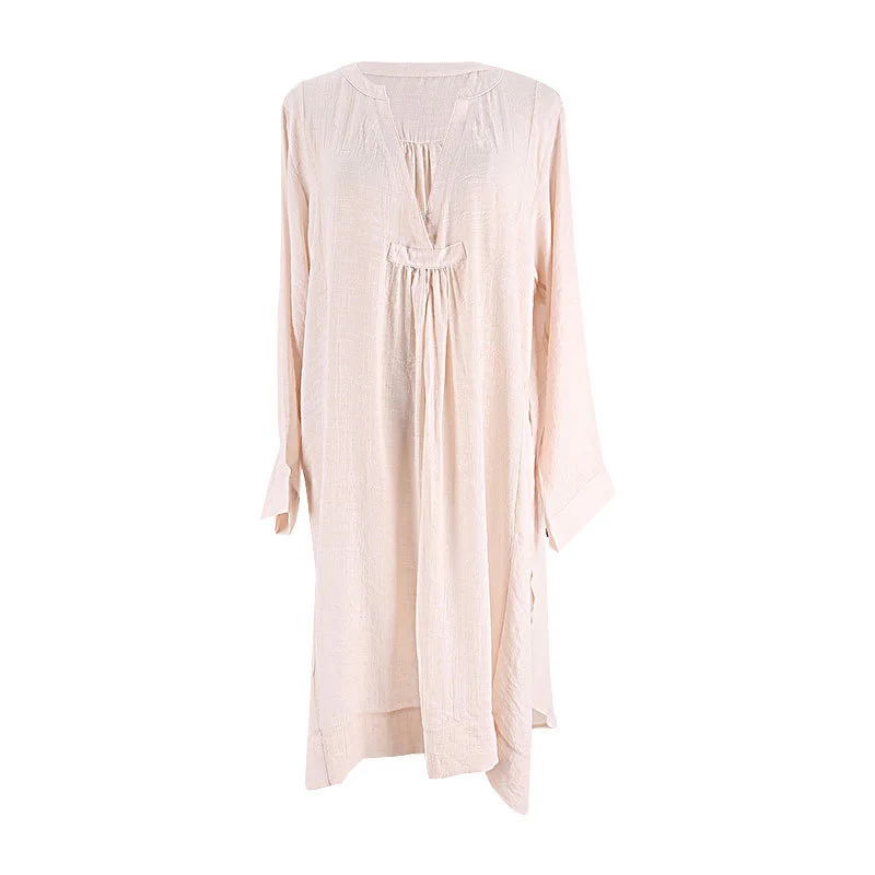 Uveng Uveng Day Silk Bamboo Set Hood Sunscreen Beach Coat Seaside Vacation Bikini With Swimsuit Hood Woman