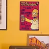 Homer Simpson &ldquo;To Alcohol!&rdquo; - Metal Tin Signs(8*12Inch) - Bar