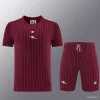 26/27 Arsenal Maroon Pinstripe Short-Sleeve Training Kit