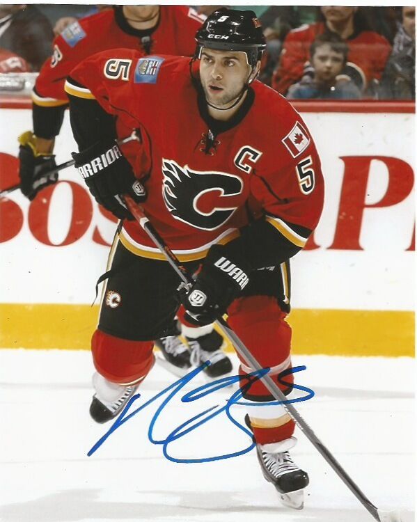 Calgary Flames Mark Giordano Autographed Signed 8x10 Photo Poster painting COA B