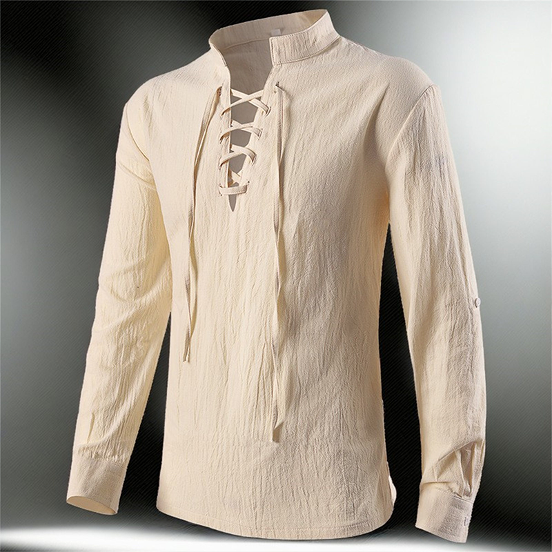 Renaissance Shirt Viking Linen Pirate Costume