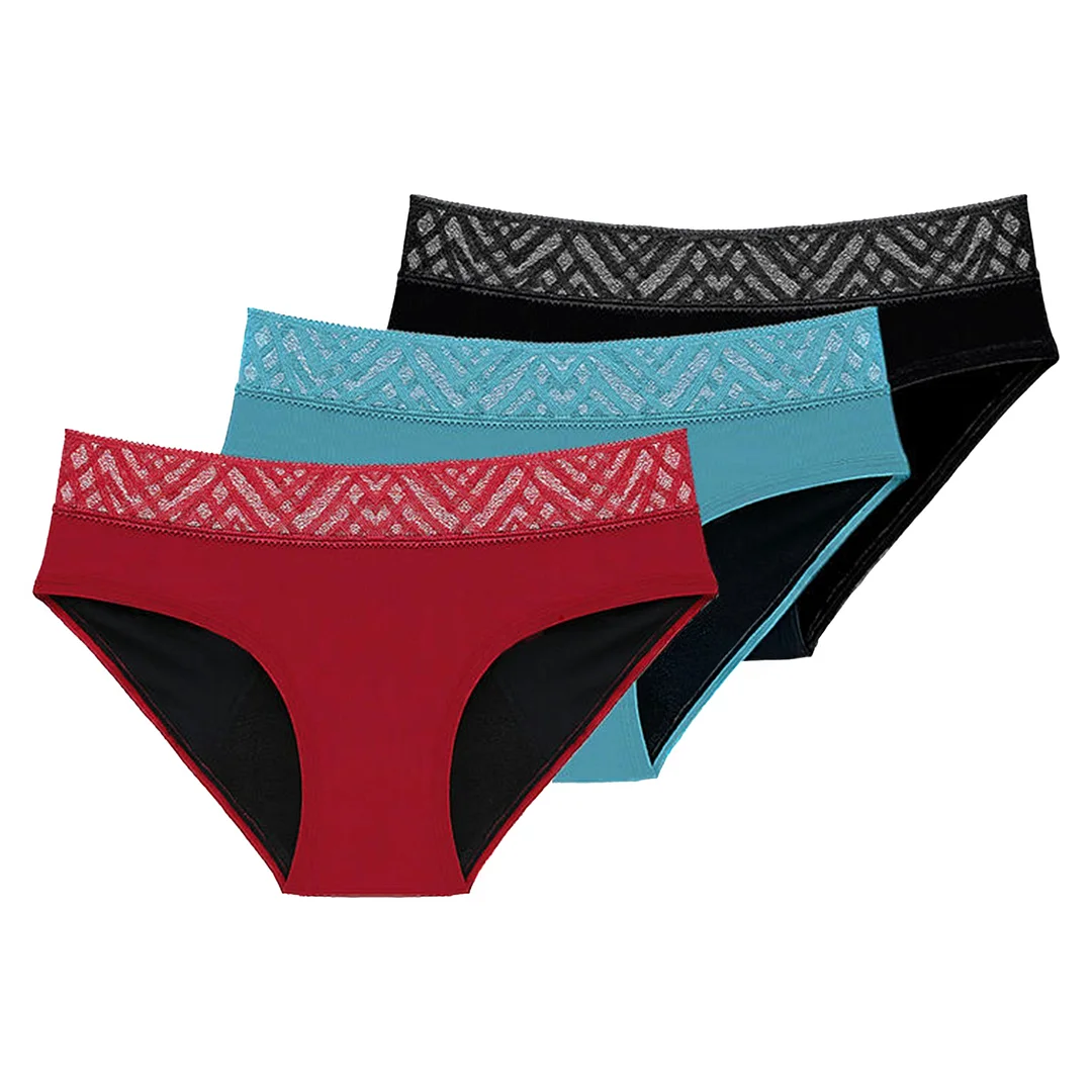Leakproof Lace Brief (3-Pack)