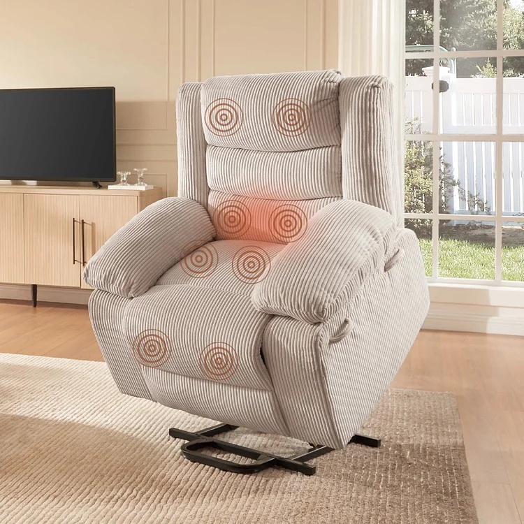 Bestier Power Lift Recliner Chair Recliners for Elderly with Heat and Massage Recliner Chair for Living Room