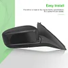SCITOO Passenger Side View Mirror Compatible with 2003-2006 For Honda Accord LX/EX/SE Foldaway Black Right Outside Exterior Mirror OE:76200-SDA-A11ZA PL:HO1321152 HL:128-53158