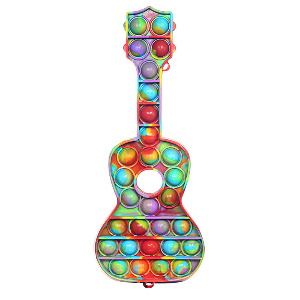 

Guitar-shape Red Blue - Pop It Fidget Toy, 501 Original