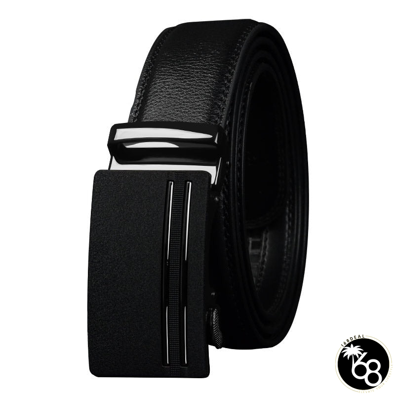 Men's Cowskin Genuine Leather Automatic Buckle Closure Belts | 168DEAL