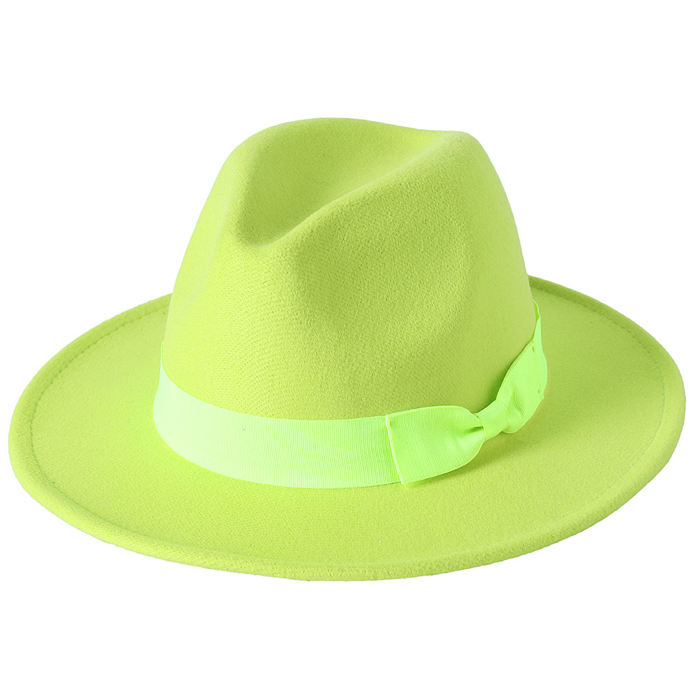 Cassidy Fedora - Fluorescent Green