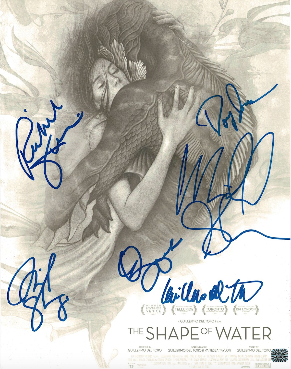 The Shape of Water cast signed autographed 11x14 Photo Poster painting! AMCo Authenticated 8327