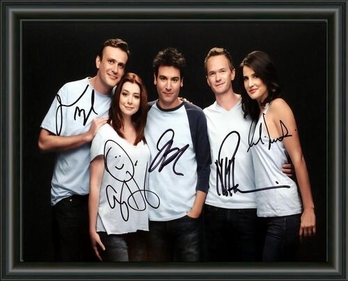 HOW I MET YOUR MOTHER - CAST - A4 SIGNED AUTOGRAPHED Photo Poster painting POSTER  POSTAGE