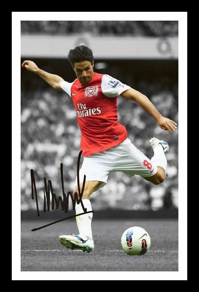 Mikel Arteta - Arsenal Autograph Signed & Framed Photo Poster painting