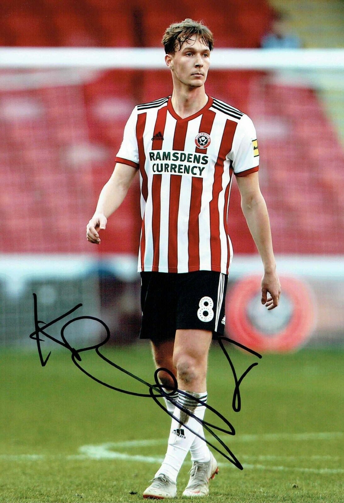 Kieran DOWELL Sheffield United Signed Autograph 12x8 Photo Poster painting 2 AFTAL COA SUFC