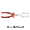 Carbon Steel Multi-Functional Oil Pipe Pliers with Ergonomic Non Slip Handle Fuel Line Removal Disconnect Tool Car Repair Tool Universal for Most Vehicles