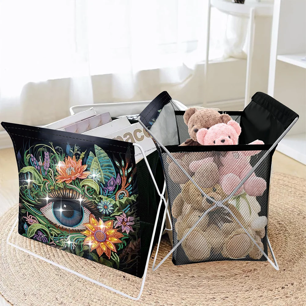 DIY Flower Eyes Special Shape Diamond Painting Storage Rack for Adults Kids