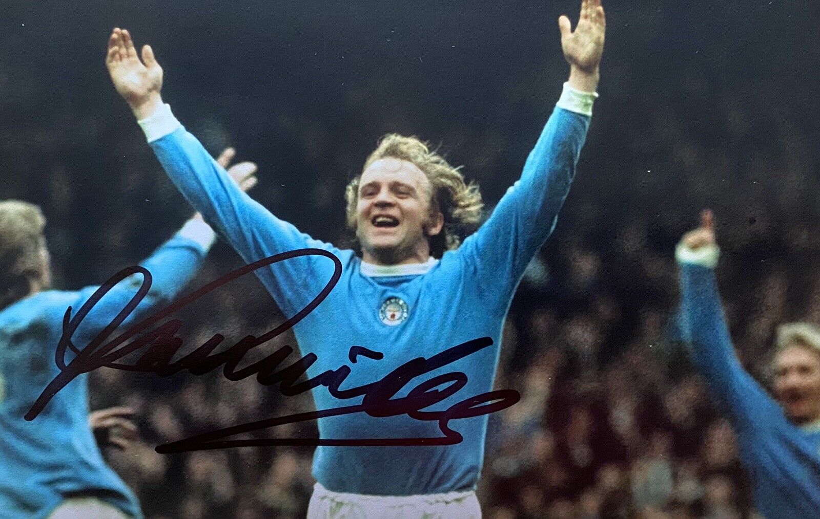 Francis Lee Genuine Hand Signed Manchester City 6X4 Photo Poster painting 4