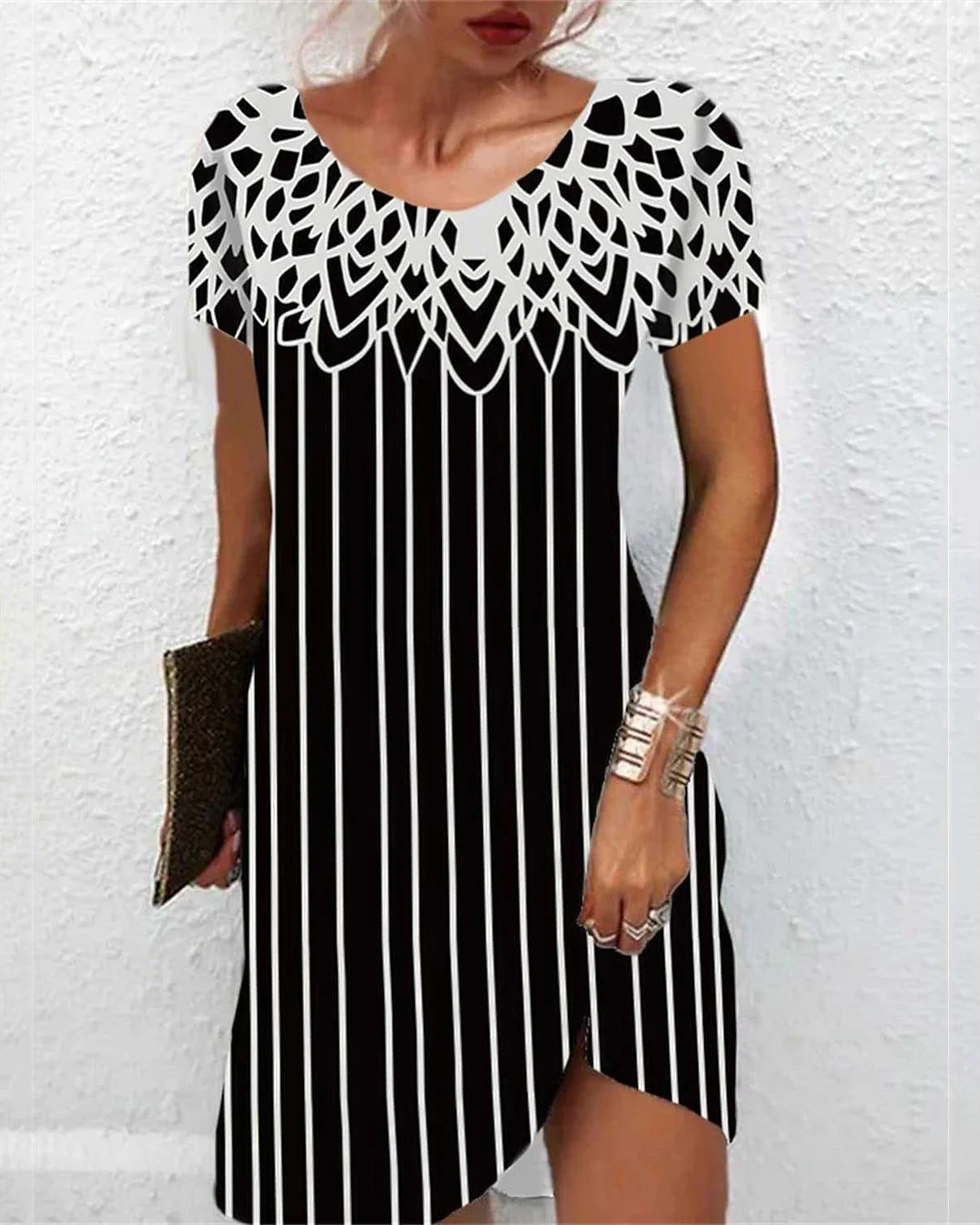 Temperament Elegant Beach Vacation Ladies Mini Dress