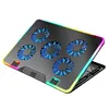Laptop Cooling Pad with 5 Quiet Fans RGB Notebook Stand for 11-17.3 Inch Laptops