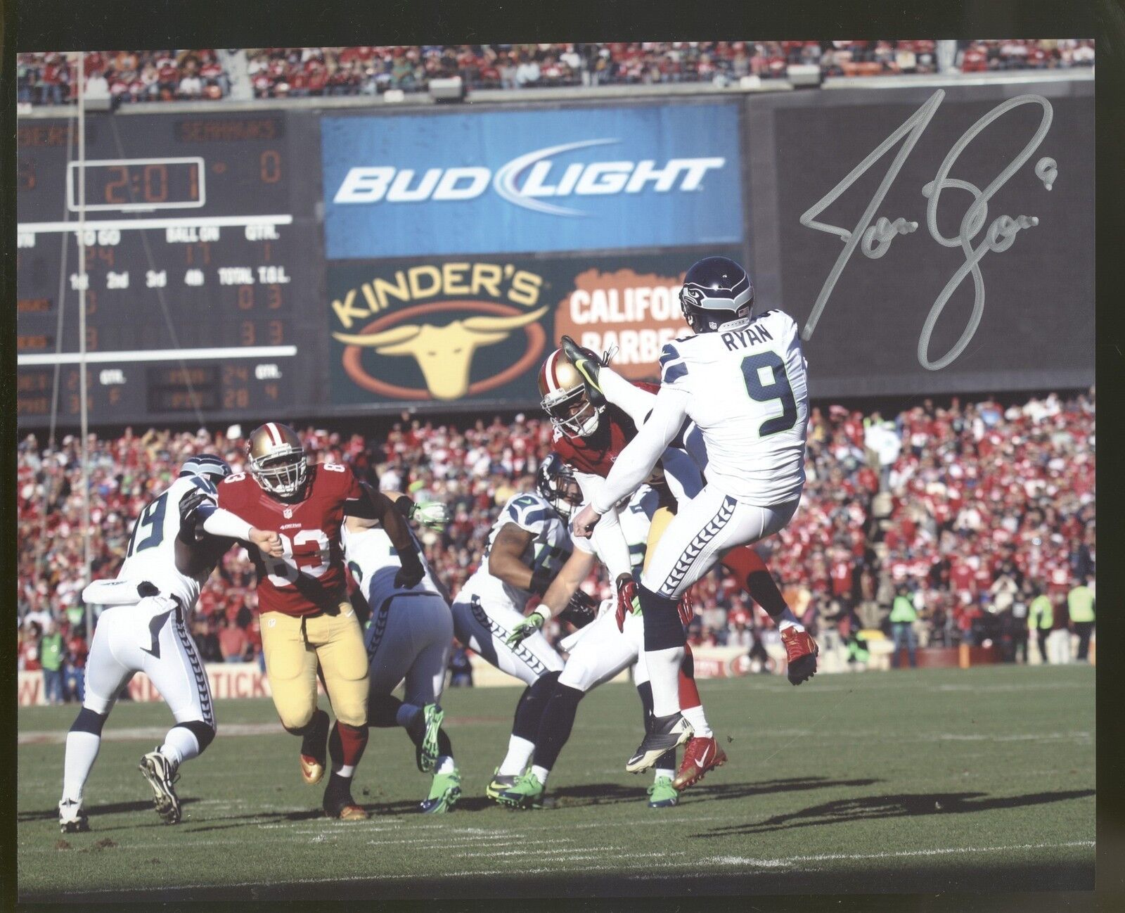 Jon Ryan 8x10 Photo Poster painting Autographed SIgned AUTO Seahawks SB XLVIII Champion SPH 0557