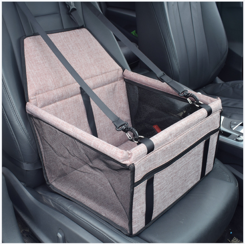 Pet Safety Car Mesh Car Seat Dog Carrier Basket Seat Travel Dog Car Seat Cover-Upgrade
