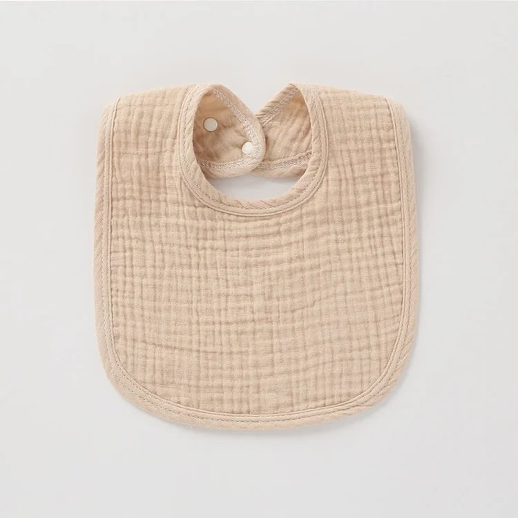 Baby Four Layer Solid Color Bibs