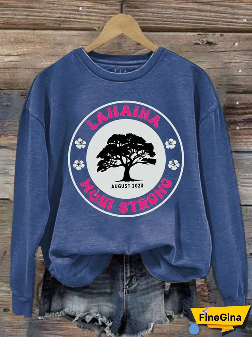 Women's Maui Strong Print Sweatshirt