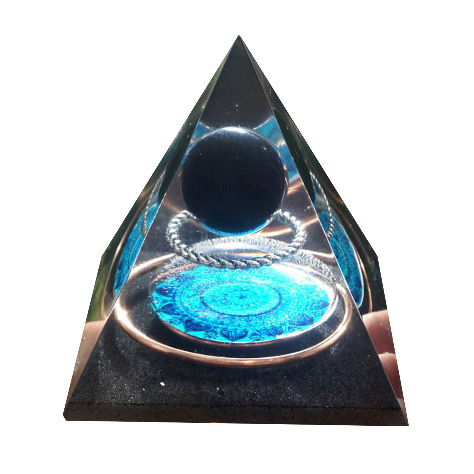 

6cm Natural Orgonite Pyramid Chakra, 501 Original