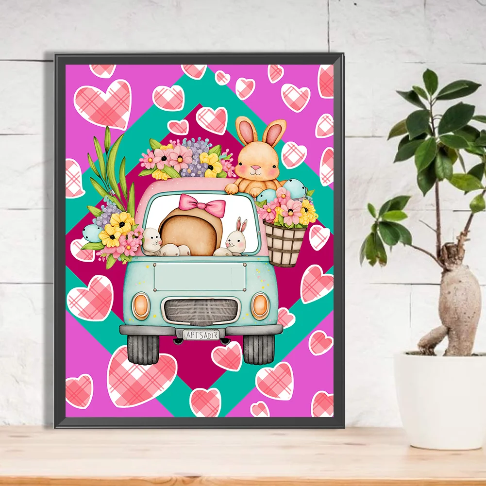 Full Round Diamond Painting 30*40cm - Toy Rabbit