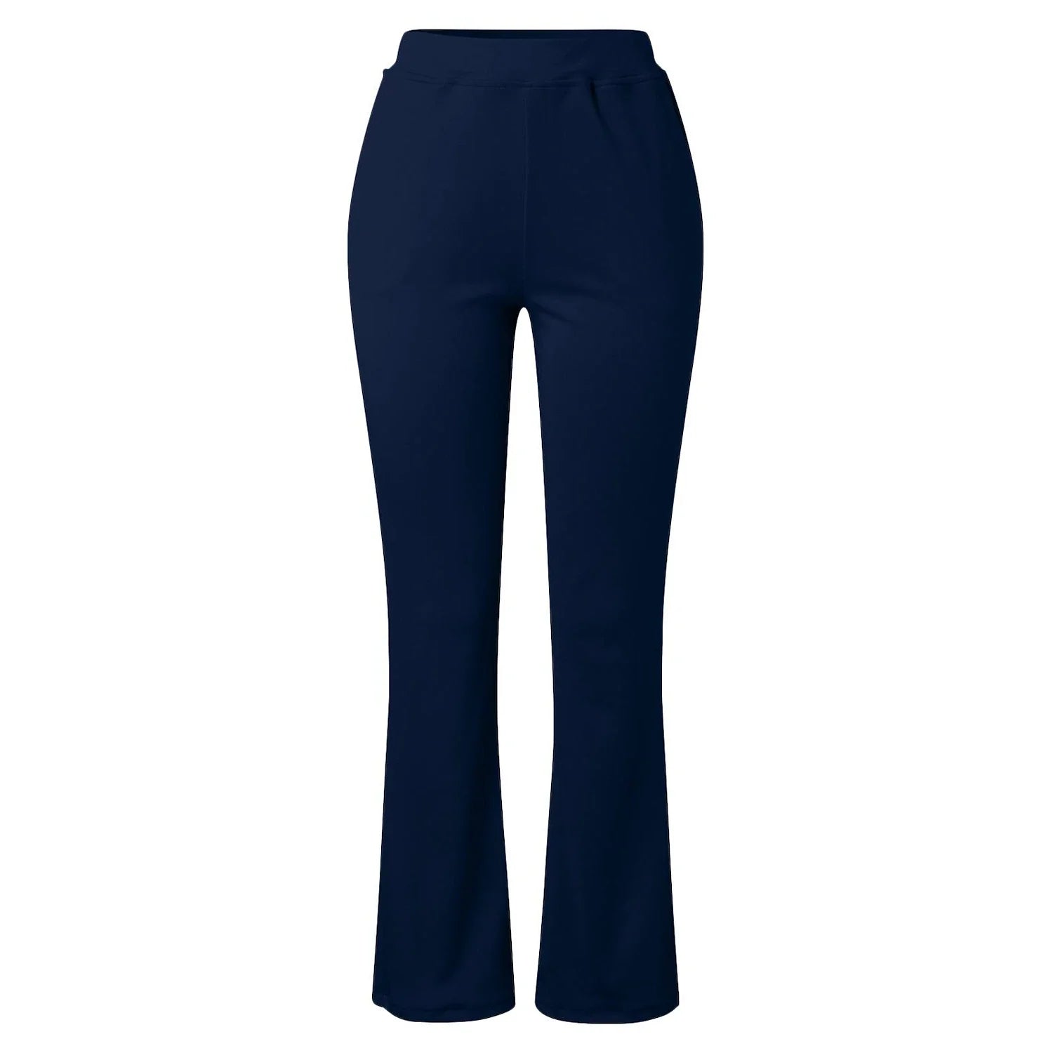 Womens Dress Work Casual Pants Trousers Straight Full Length Pocket Stretchy Daily Black