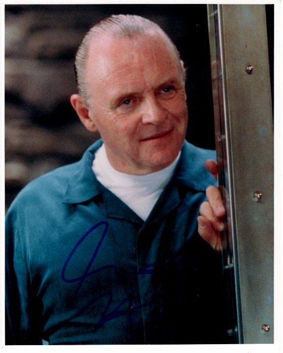 ANTHONY HOPKINS signed 8x10 THE SILENCE OF THE LAMBS DR. HANNIBAL LECTER Photo Poster painting