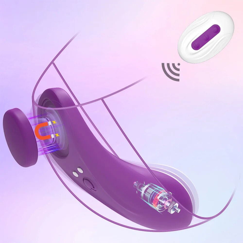 Mini Clit sugende vibrator med fjernkontroll og sexy truser