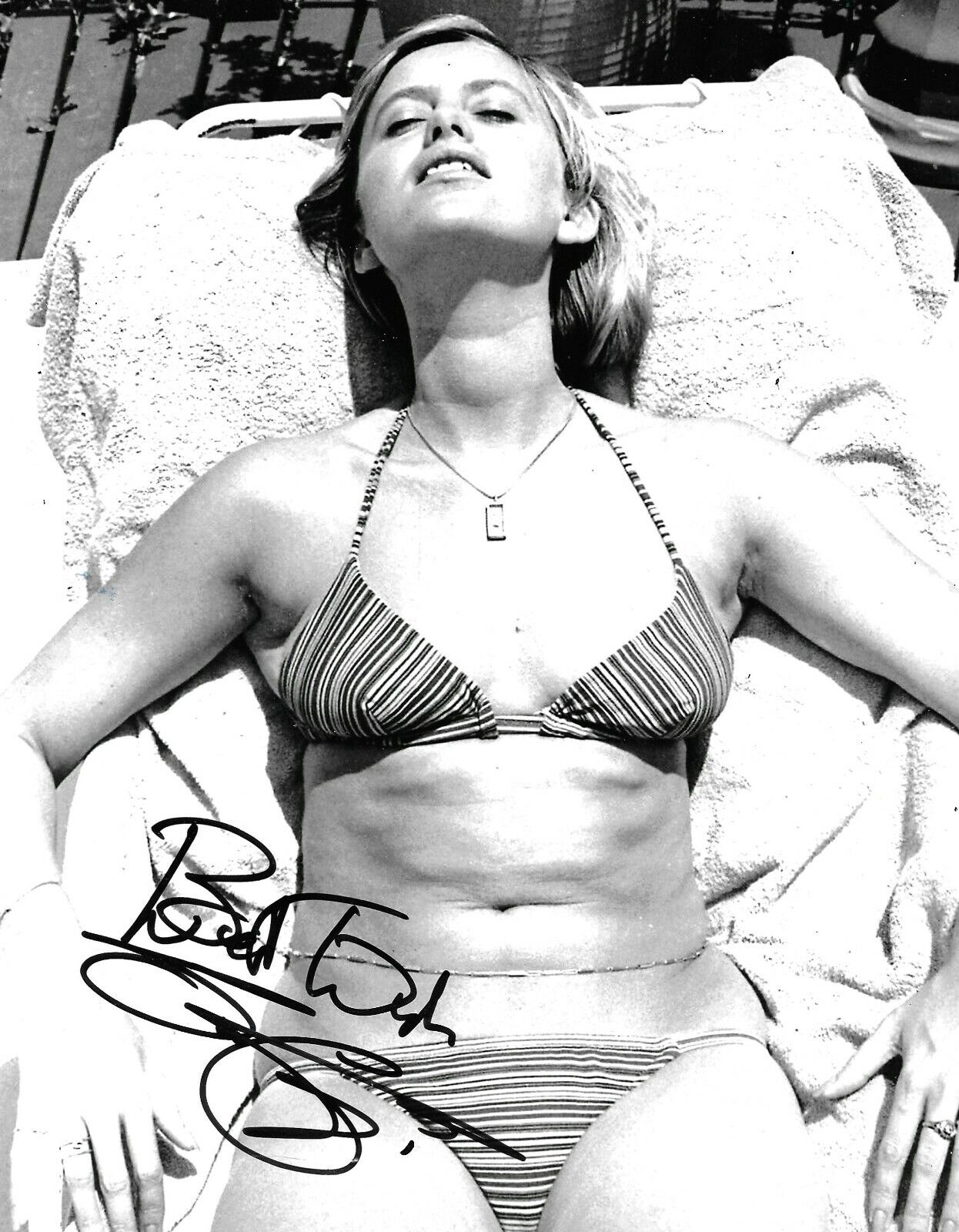 Susan George Signed 10x8 Photo Poster painting AFTAL