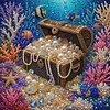 Pearl Full DIY 5D Round Drill Gem Art Diamond Painting Kits 15.75x15.75 in Diamond Dots Paintings Picture Arts Craft Diamond Art Kits for Adults Beginner Home Wall Decor