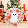 【Limited Stock Sale】Retro Flower Ghost-DIY Embroidery Kit with Pattern Cotton Threads Needles Hoop 25*25cm/9.84*9.84in tapestrymarket