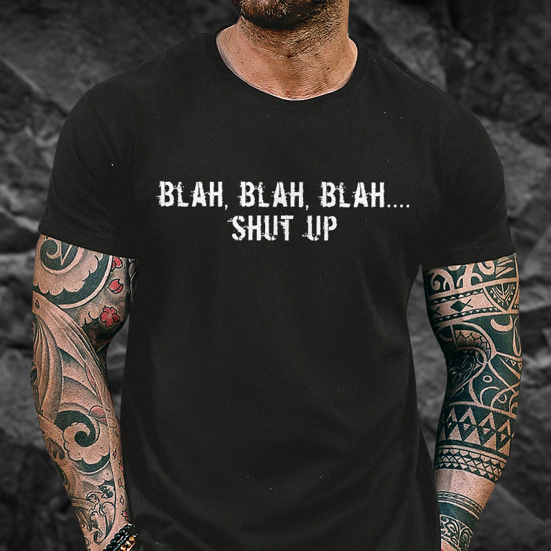 (This week's specials) Livereid Blah,Blah,Blah... Shut Up Printed T-shirt - Livereid
