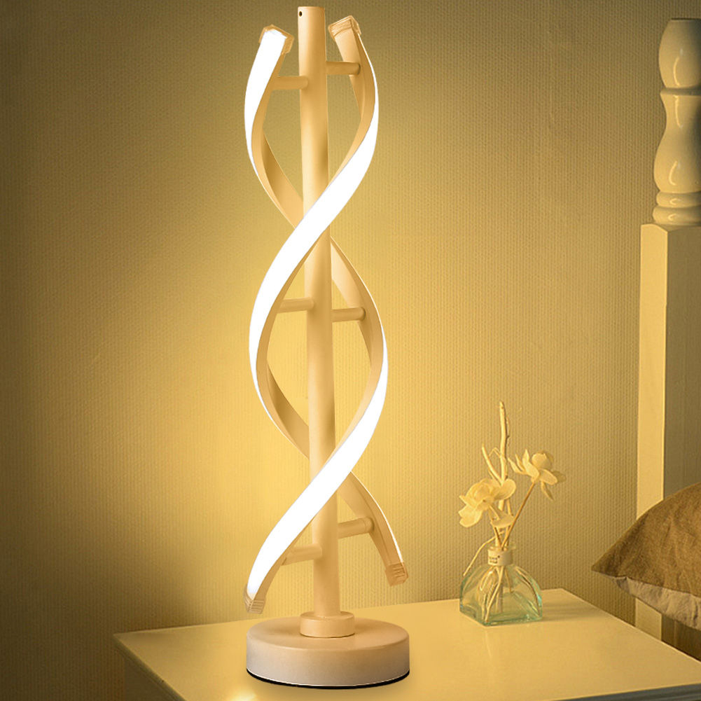 

12W LED Spiral Modern Acrylic Curved Strip-Night Light, Warm light, 501 Original