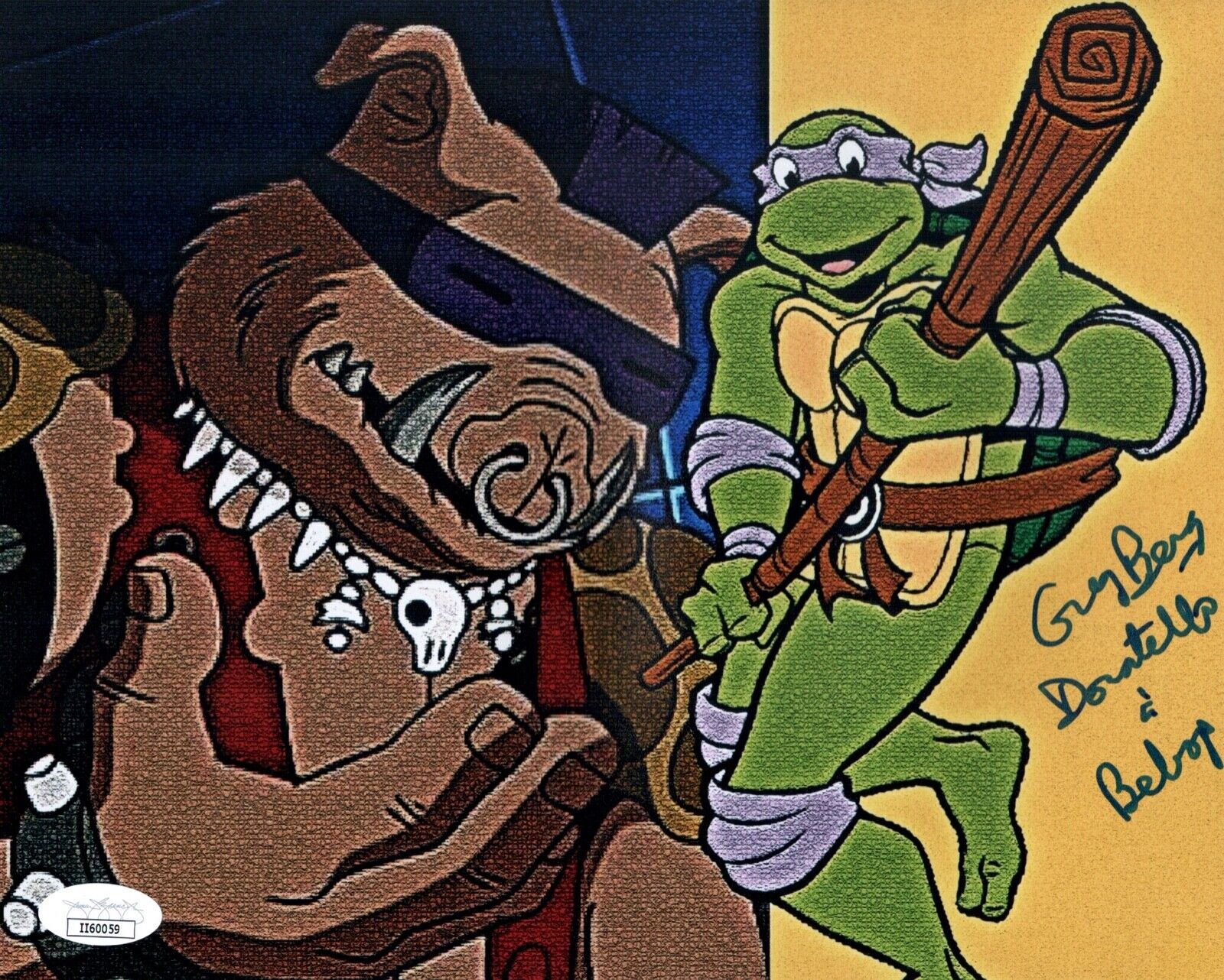 GREG BERG Donatello TEENAGE MUTANT NINJA TURTLES Signed 8x10 Photo Poster painting JSA COA Cert