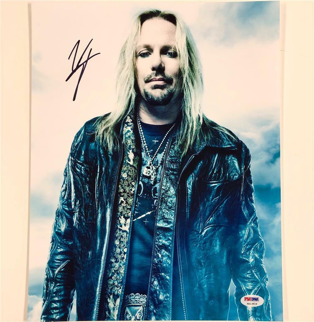 Motley Crue lead singer Vince Neil autograph signed 11x14 Photo Poster painting ~PSA Witness COA