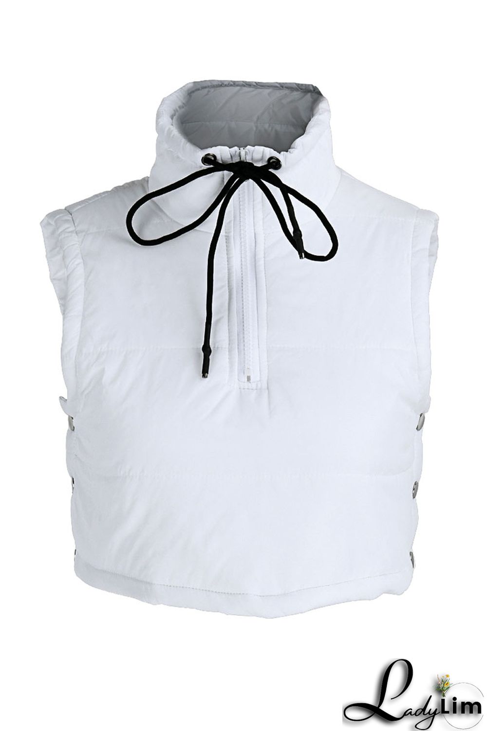 Tangerine Red Casual Street Solid Patchwork Draw String Buttons Zipper Outerwear